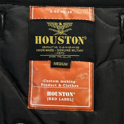 HOUSTON ヒューストン ブラック アラスカクマ刺繍 EMBROIDERY M-65 JACKET LINER ジャケット