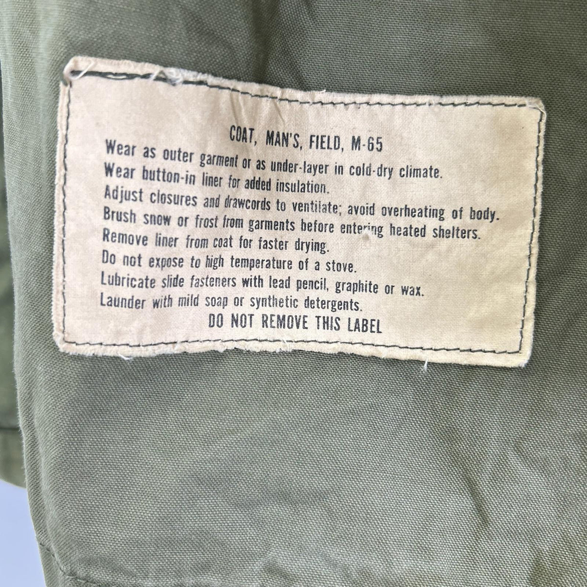 MILITARY ミリタリー 67年製 カーキ 袖マチ アルミジップ M-65フィールドジャケット フルセット ジャケット