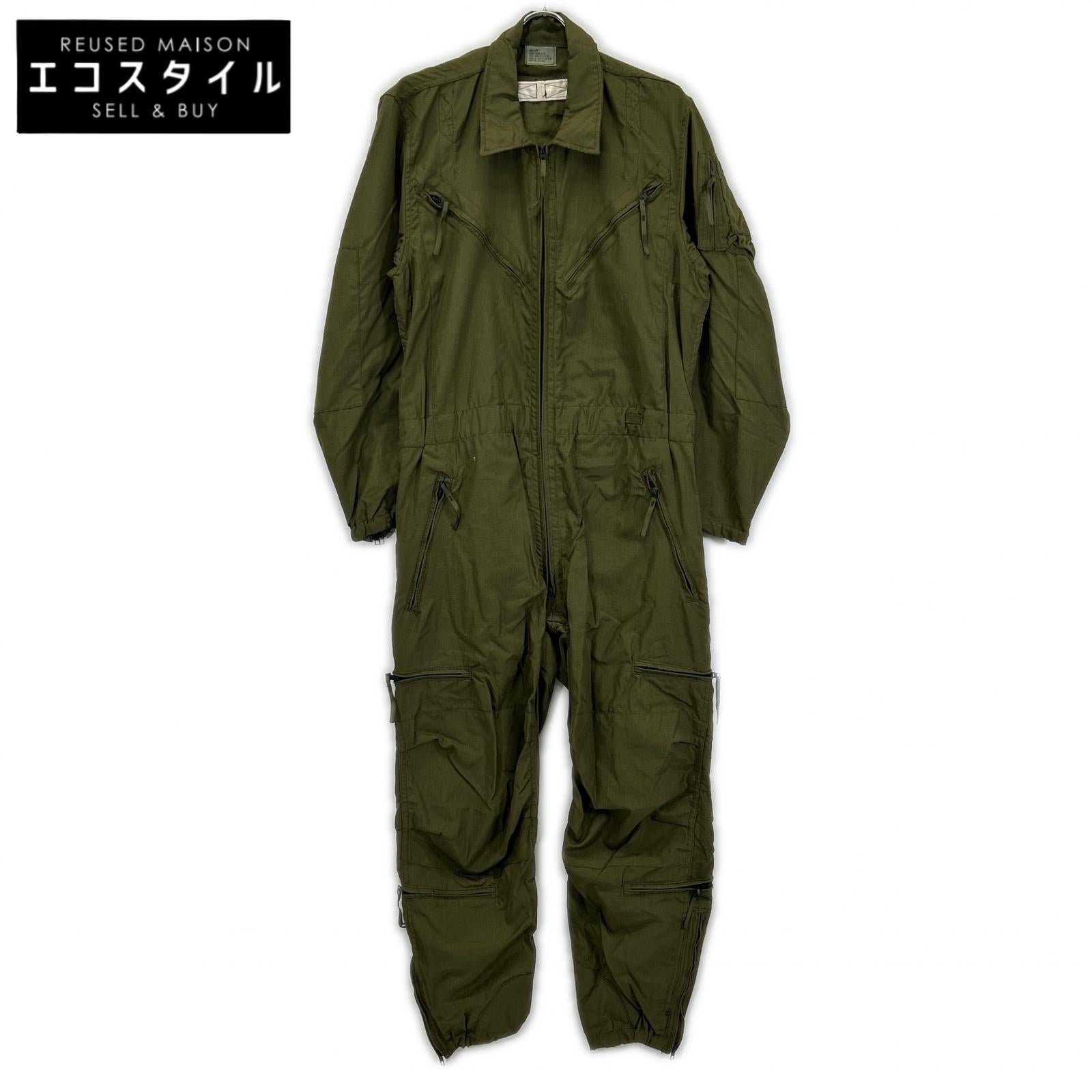 MILITARY ミリタリー 85年製 カーキ タンカ-ス オールインワン オーバーオール オールインワン