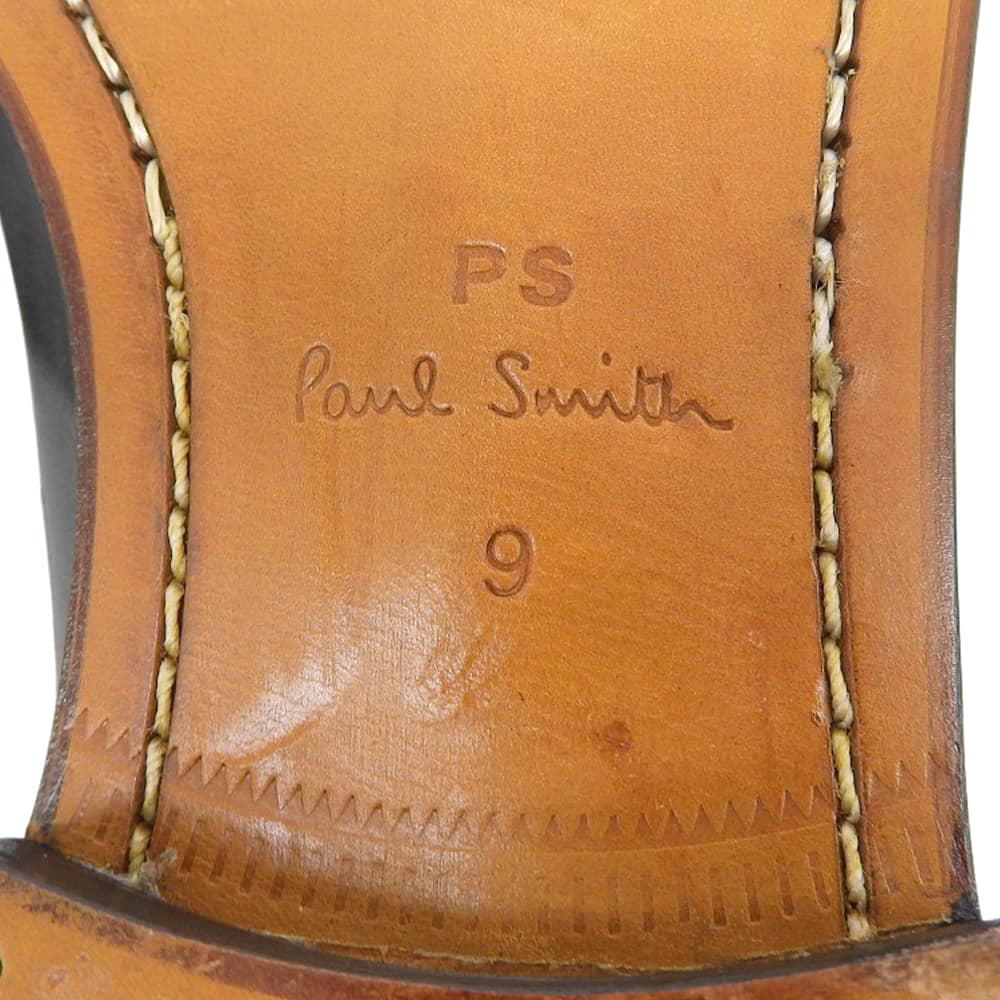 PaulSmith ポールスミス 美品 ウイングチップシューズ メンズ レザー ブラック 9 M2S CLN04 シューズ