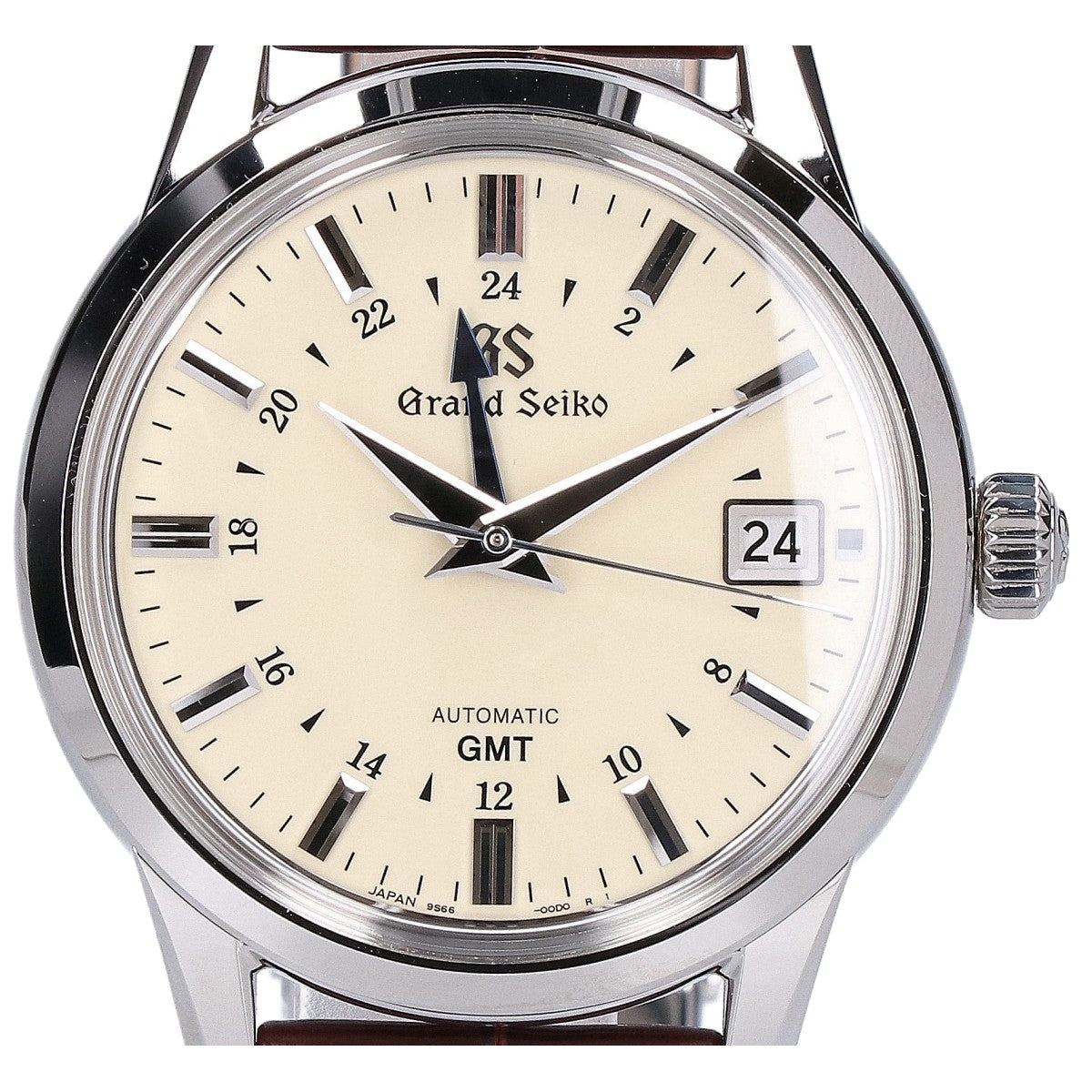 GrandSeiko グランドセイコー SBGM221 エレガンスコレクション GMT 革（クロコダイル）ベルト AT時計 腕時計
