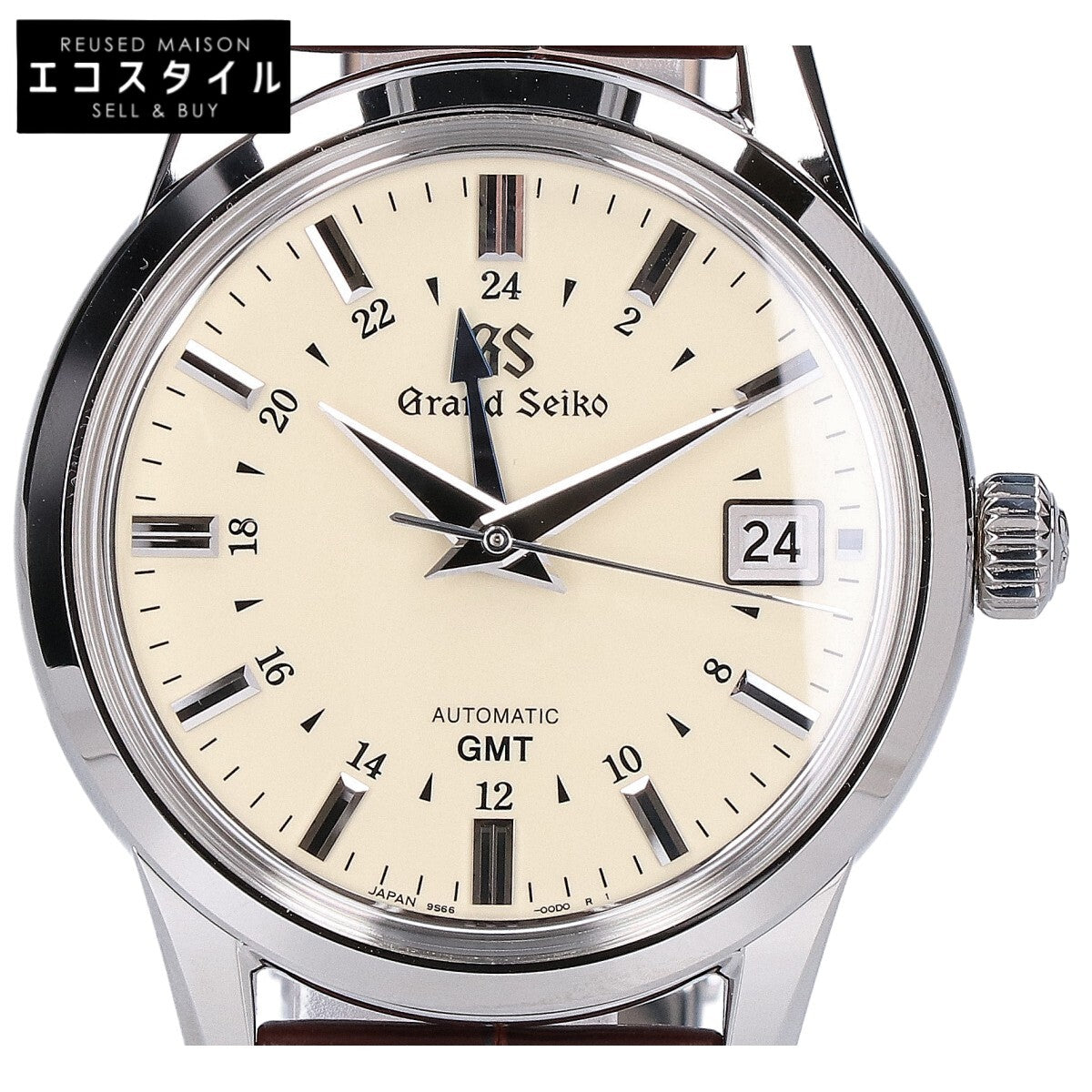GrandSeiko グランドセイコー SBGM221 エレガンスコレクション GMT 革（クロコダイル）ベルト AT時計 腕時計