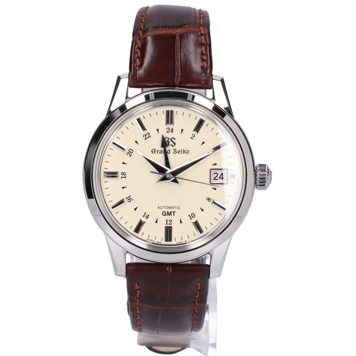 GrandSeiko グランドセイコー SBGM221 エレガンスコレクション GMT 革（クロコダイル）ベルト AT時計 腕時計