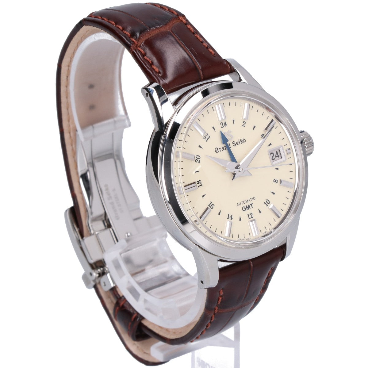 GrandSeiko グランドセイコー SBGM221 エレガンスコレクション GMT 革（クロコダイル）ベルト AT時計 腕時計
