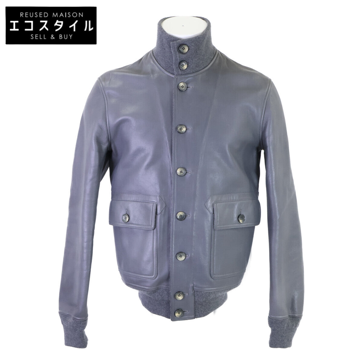 LOUIS VUITTON [Excellent condition/Domestic authentic] RM092M MPI J04KIH Leather x Cashmere Reversible Jacket