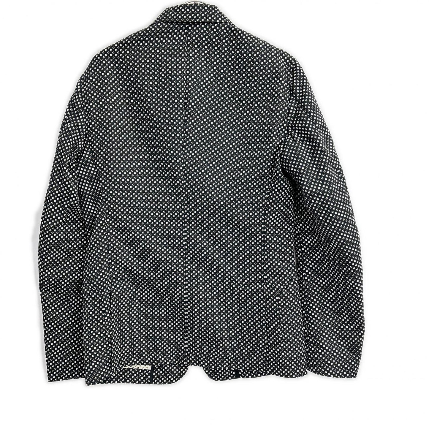 DOLCE&GABBANA ドルチェアンドガッバーナ G2IN2T ブラック ドット総柄 テーラードジャケット ジャケット