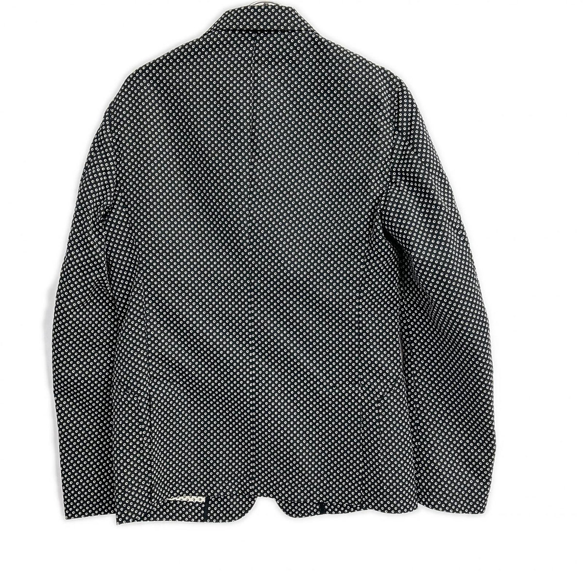 DOLCE&GABBANA ドルチェアンドガッバーナ G2IN2T ブラック ドット総柄 テーラードジャケット ジャケット
