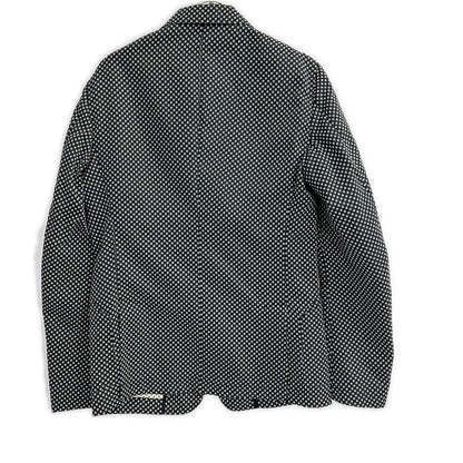 DOLCE&GABBANA ドルチェアンドガッバーナ G2IN2T ブラック ドット総柄 テーラードジャケット ジャケット