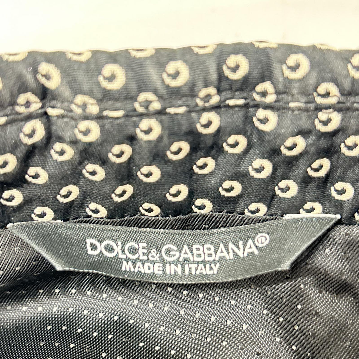 DOLCE&GABBANA ドルチェアンドガッバーナ G2IN2T ブラック ドット総柄 テーラードジャケット ジャケット