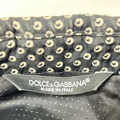 DOLCE&GABBANA ドルチェアンドガッバーナ G2IN2T ブラック ドット総柄 テーラードジャケット ジャケット