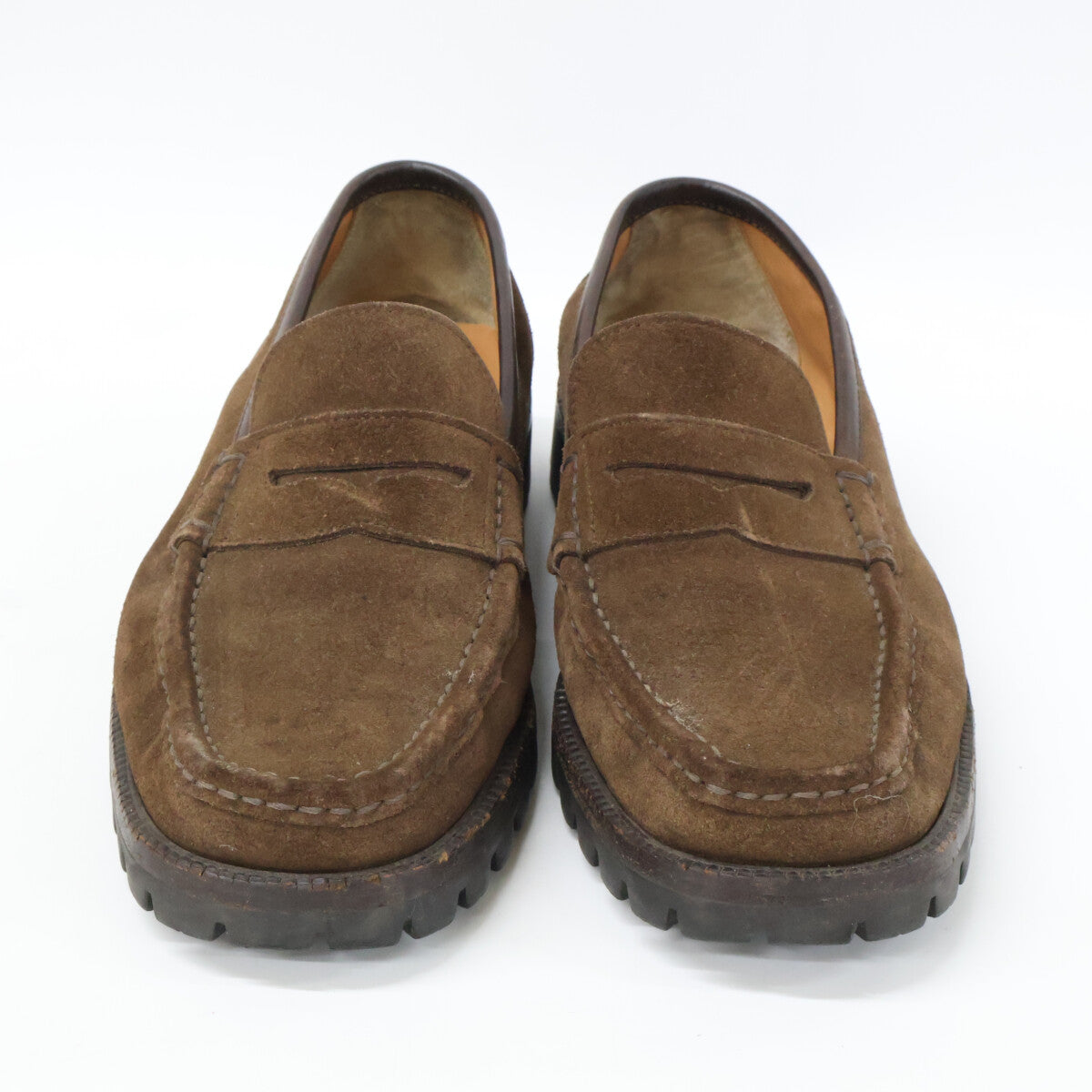 SalvatoreFerragamo サルバトーレフェラガモ 32798 スエード コインローファー シューズ