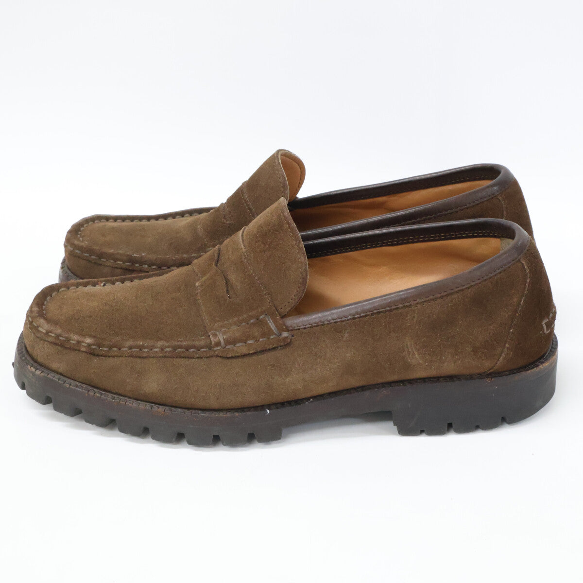 SalvatoreFerragamo サルバトーレフェラガモ 32798 スエード コインローファー シューズ