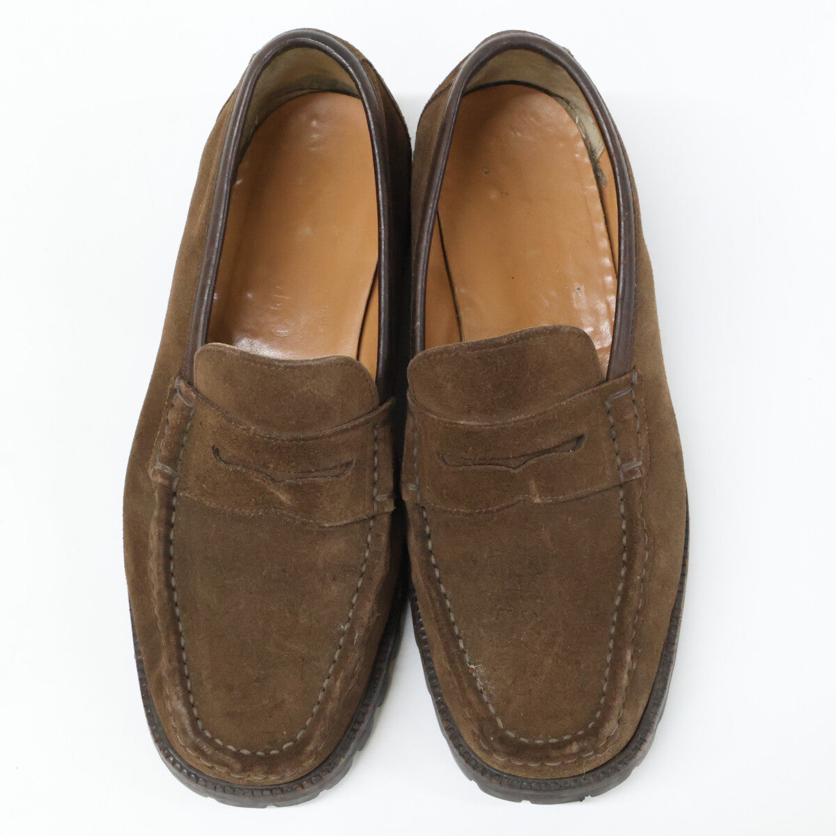 SalvatoreFerragamo サルバトーレフェラガモ 32798 スエード コインローファー シューズ
