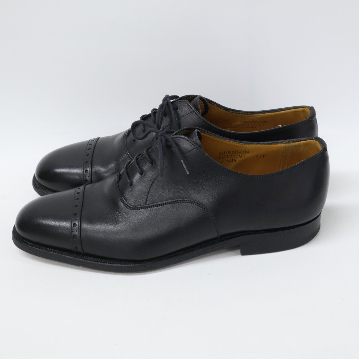 GRENSON グレンソン 22377 パンチドキャップトゥ レザーシューズ シューズ