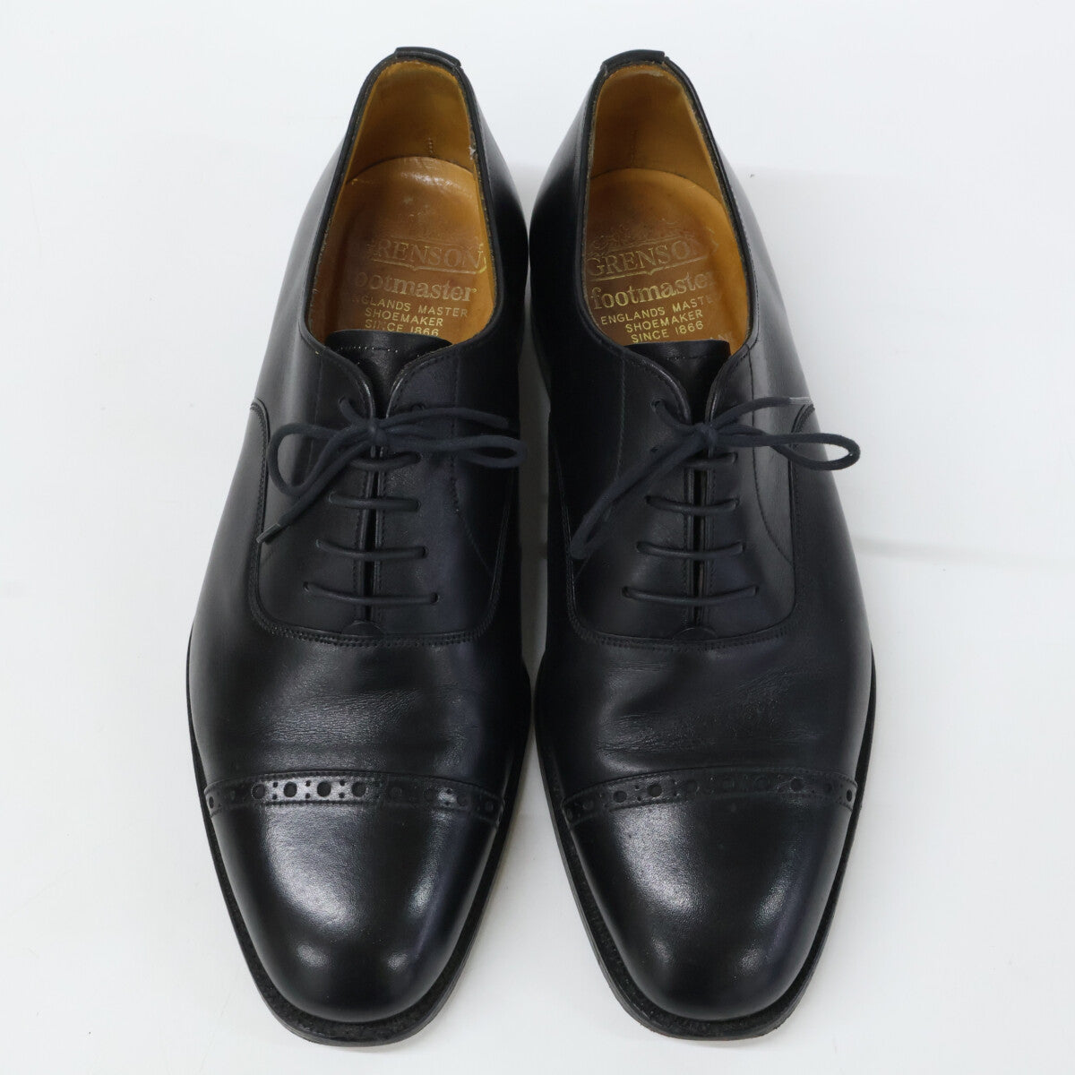 GRENSON グレンソン 22377 パンチドキャップトゥ レザーシューズ シューズ