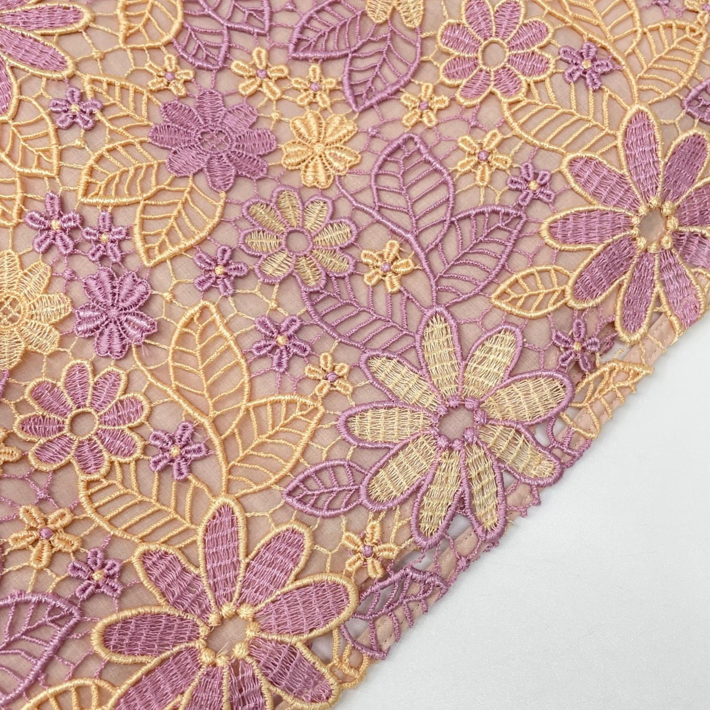 TOCCA トッカ 457710 ピンク系 ショルダーリボン フラワー刺繍 ノースリーブワンピース ワンピース