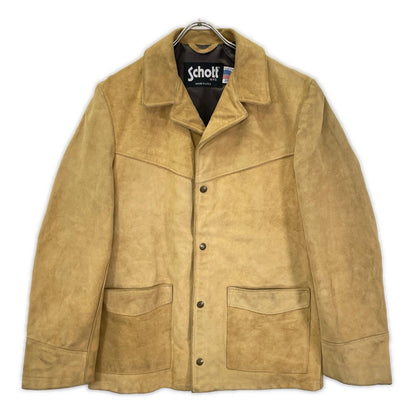 schott ショット 398 ブラウンベージュ スエード ウエスタンジャケット ジャケット