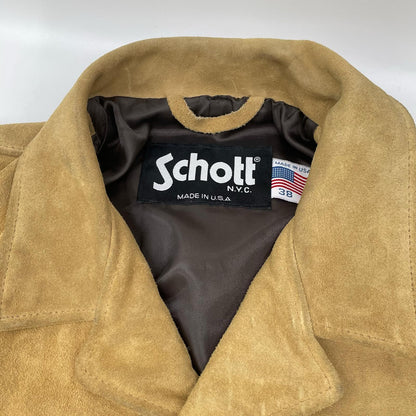 schott ショット 398 ブラウンベージュ スエード ウエスタンジャケット ジャケット
