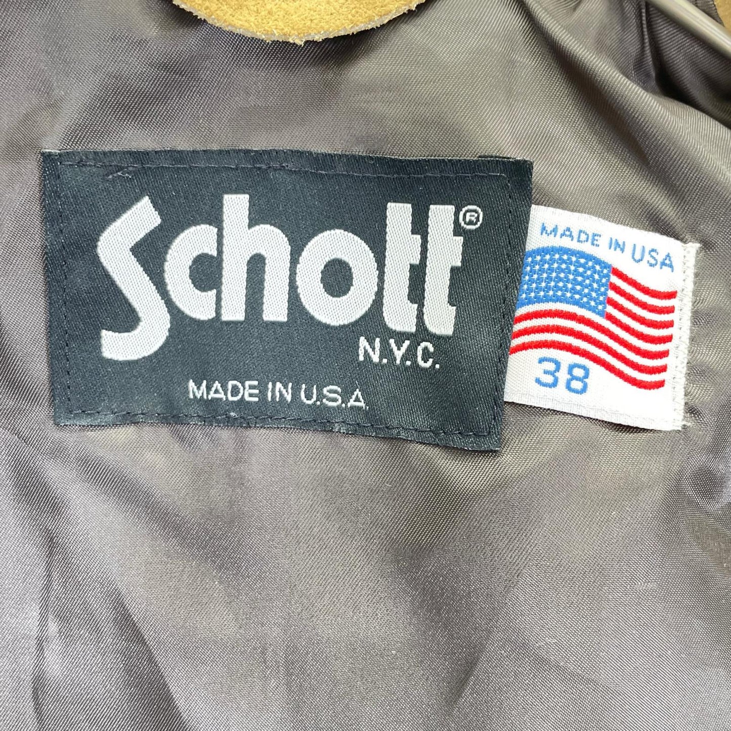 schott ショット 398 ブラウンベージュ スエード ウエスタンジャケット ジャケット
