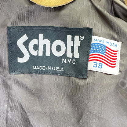 schott ショット 398 ブラウンベージュ スエード ウエスタンジャケット ジャケット