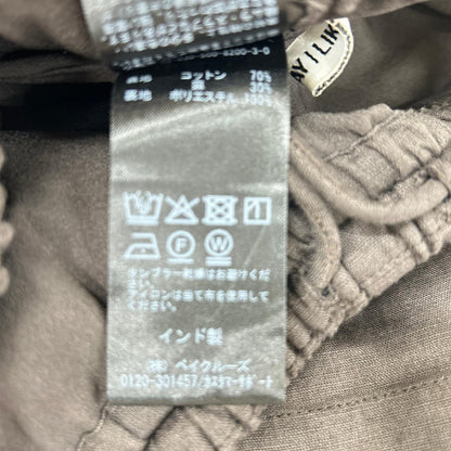 EVERY DAY I LIKE エブリデイアイライク 25年 ブラウン Cotton Linen Relax パンツ ボトムス