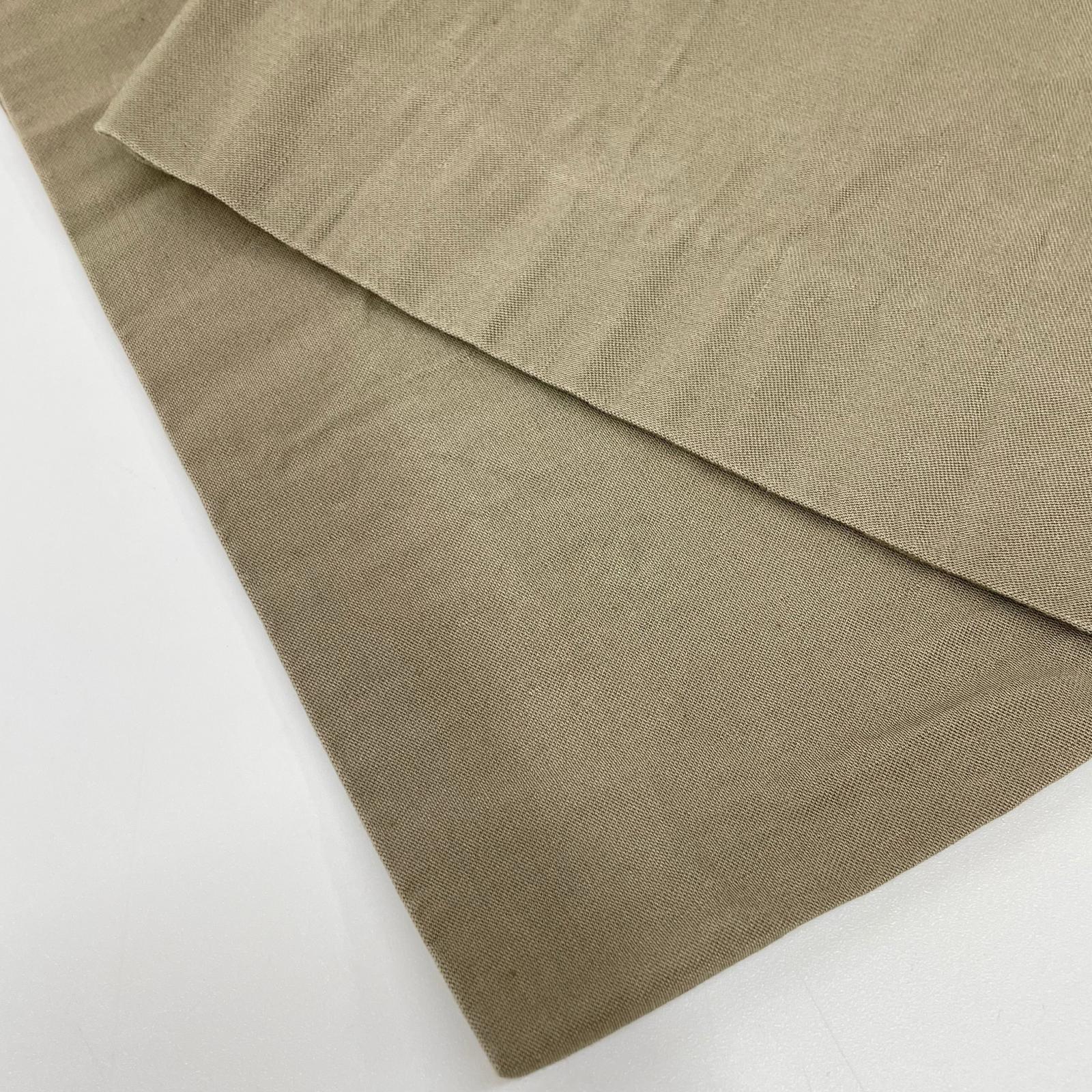 MUSE ミューズ 25年 カーキオリーブ STRETCH TWILL タックパンツ ボトムス