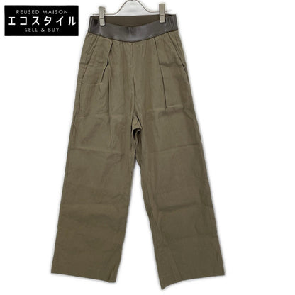 MUSE ミューズ 25年 カーキオリーブ STRETCH TWILL タックパンツ ボトムス