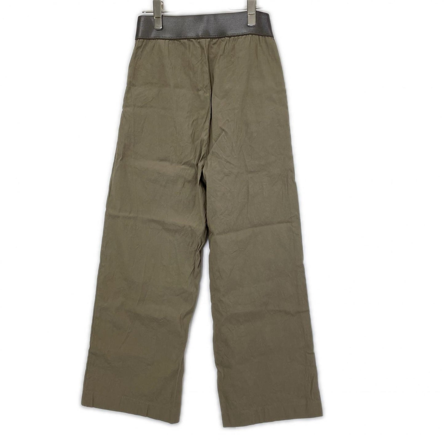 MUSE ミューズ 25年 カーキオリーブ STRETCH TWILL タックパンツ ボトムス