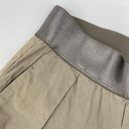 MUSE ミューズ 25年 カーキオリーブ STRETCH TWILL タックパンツ ボトムス
