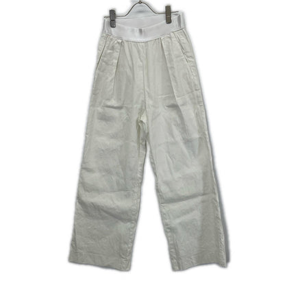 MUSE ミューズ 25年 ホワイト STRETCH TWILL タックパンツ ボトムス