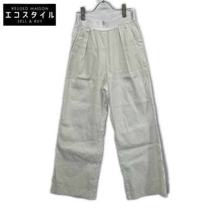 MUSE ミューズ 25年 ホワイト STRETCH TWILL タックパンツ ボトムス
