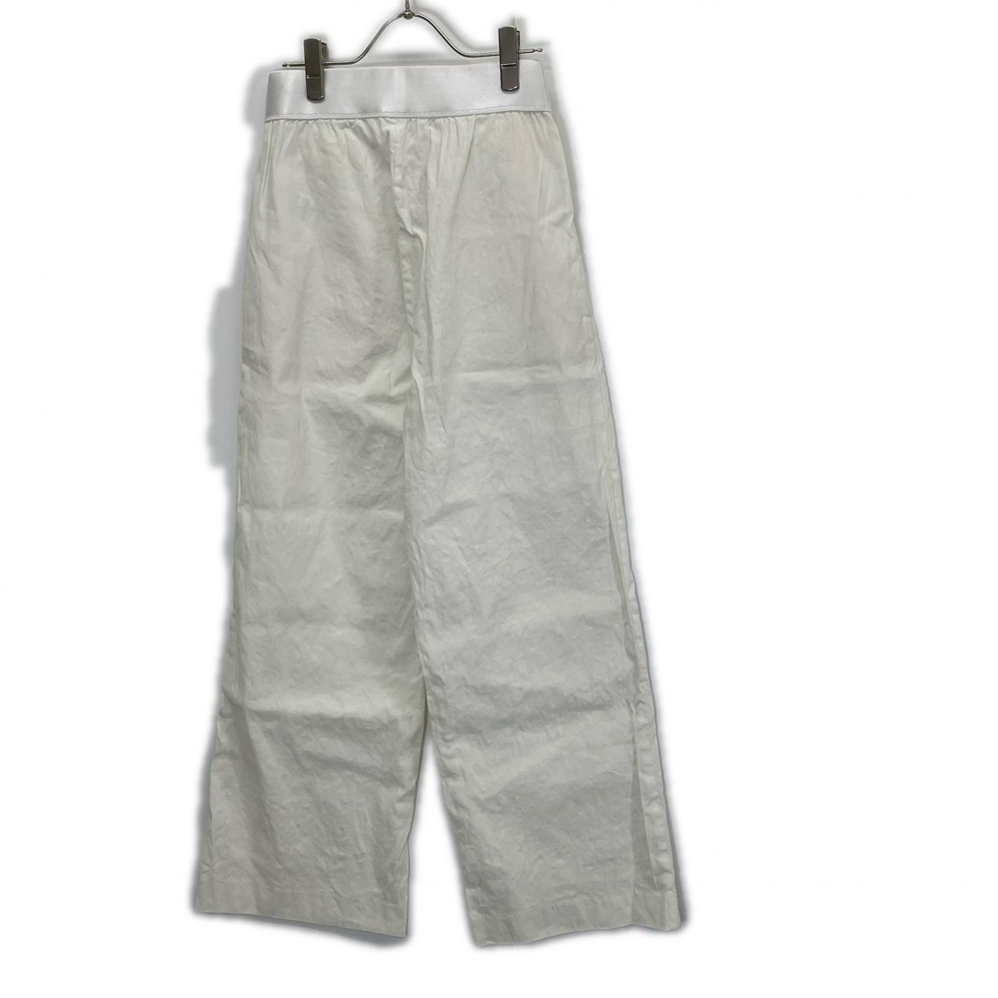 MUSE ミューズ 25年 ホワイト STRETCH TWILL タックパンツ ボトムス