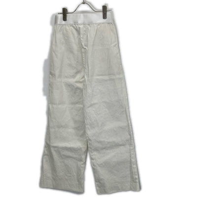 MUSE ミューズ 25年 ホワイト STRETCH TWILL タックパンツ ボトムス