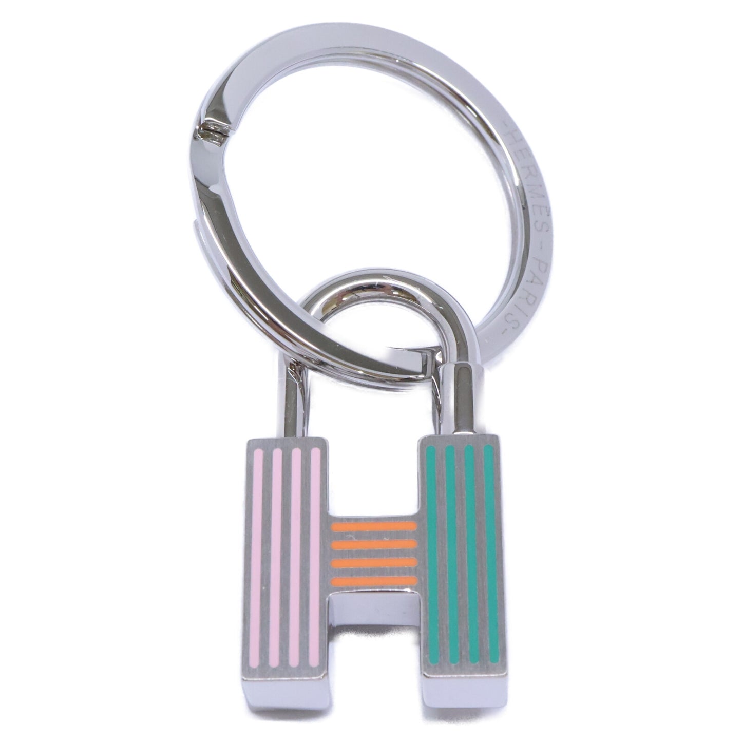 HERMES エルメス 【新品同様】カデナ クイズ レインボー キーリング