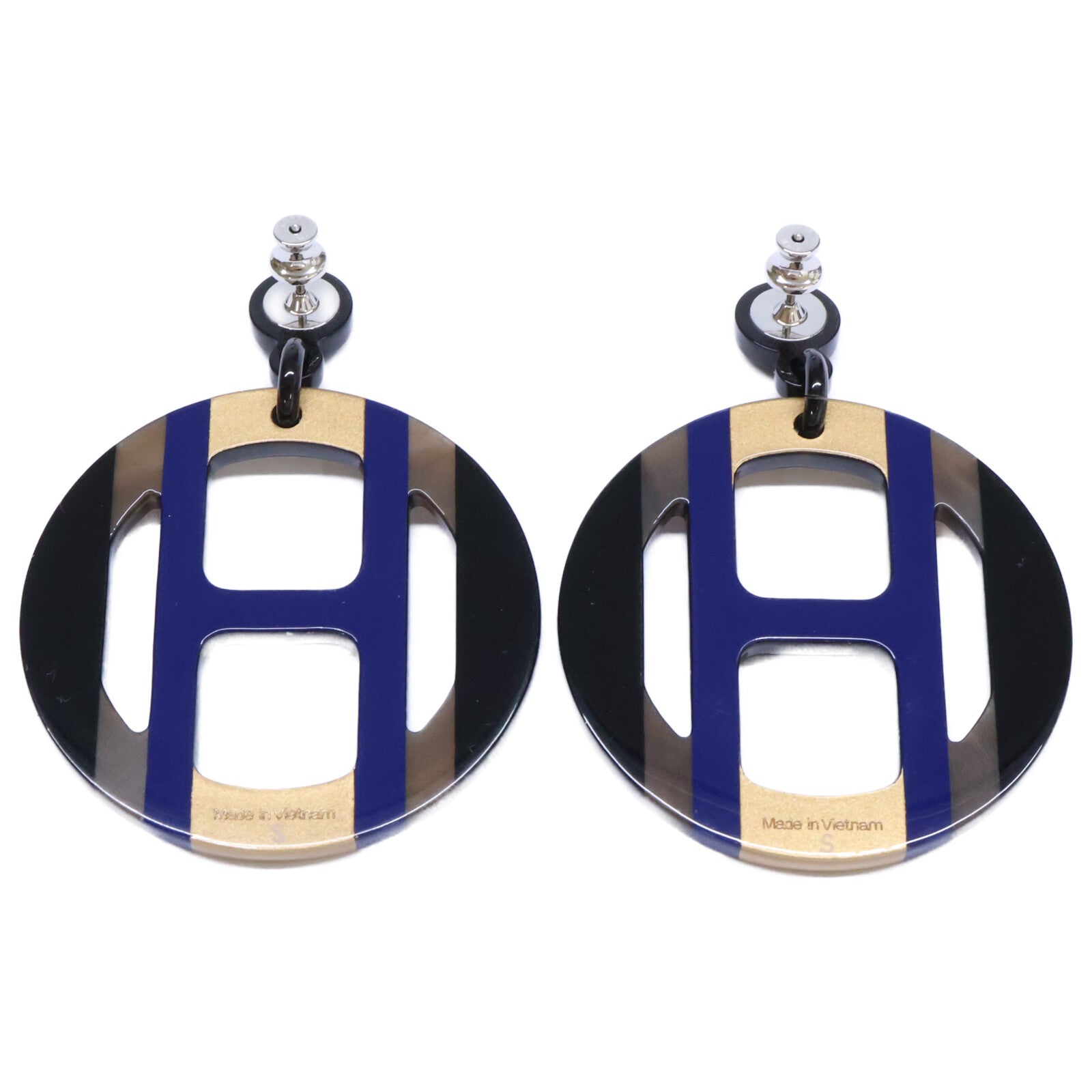 HERMES エルメス 【新品同様】Hエキップ ピアス