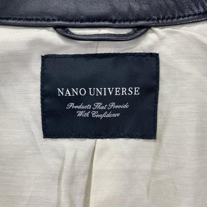 nano universe ナノユニバース ブラック ラムスキン レザー ジャケット ジャケット