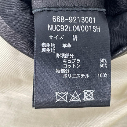 nano universe ナノユニバース ブラック ラムスキン レザー ジャケット ジャケット