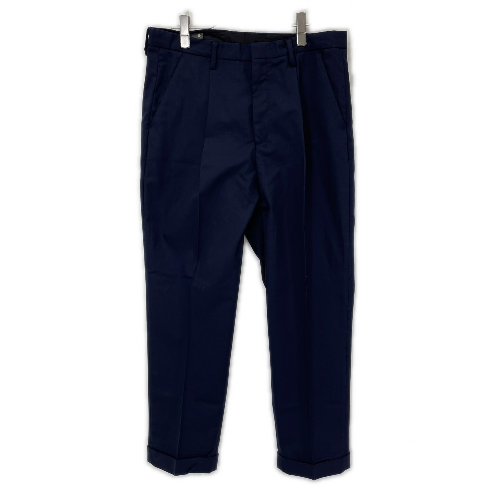 MINEDENIM マインデニム 2308-7004-35-502 ネイビースラックス ワンタックパンツ ボトムス