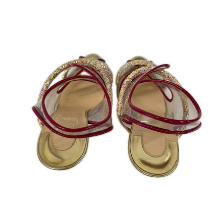 CHRISTIAN LOUBOUTIN クリスチャンルブタン ゴールド クリア スパンコール ハイヒール シューズ
