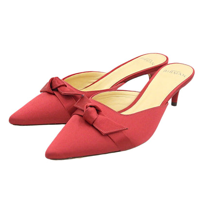 ALEXANDRE BIRMAN アレクサンドル バーマン リボン サテン サンダル シューズ レディース レッド 36 シューズ
