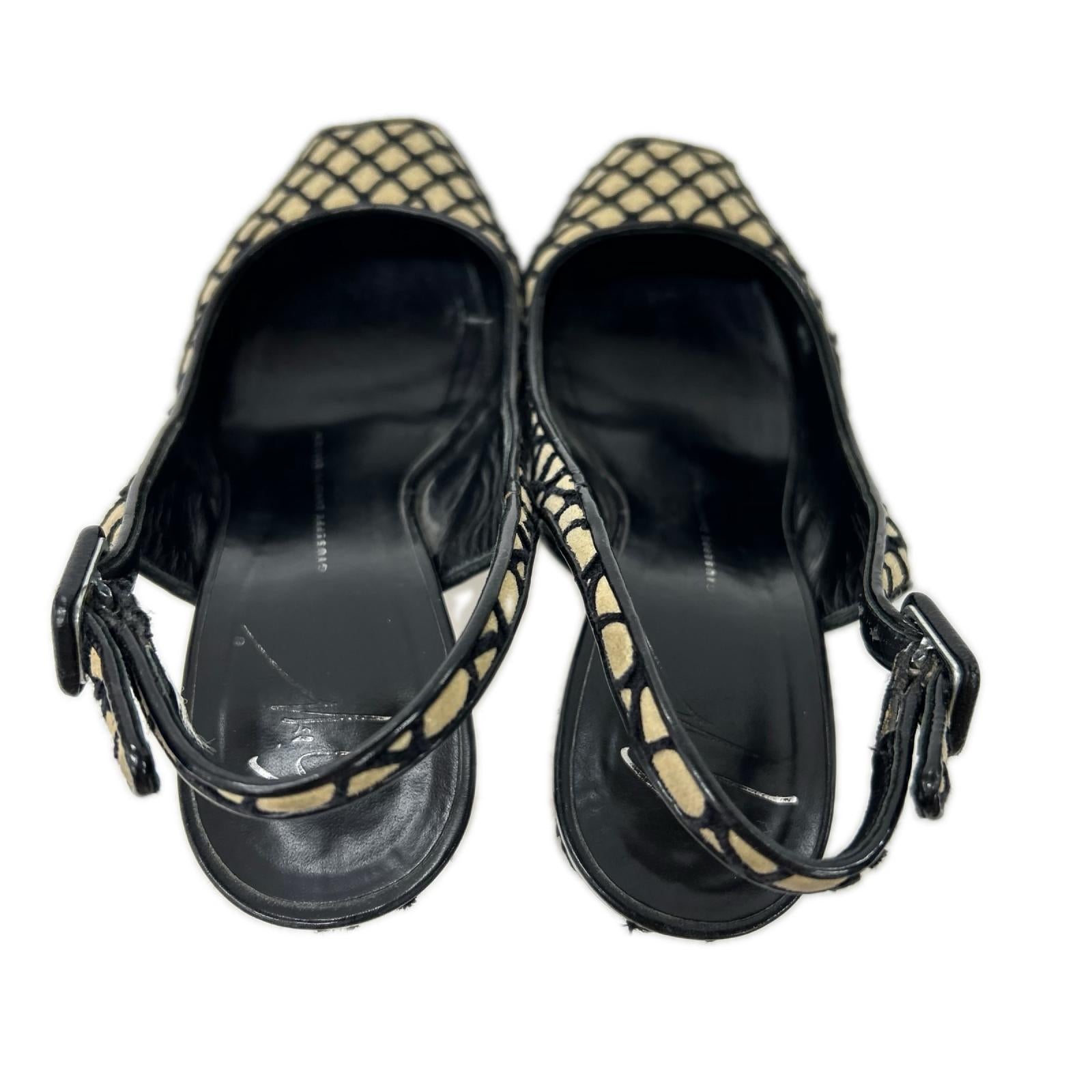 giuseppe zanotti ジュゼッペザノッティ ベージュ メッシュ オープントゥ ハイヒール シューズ