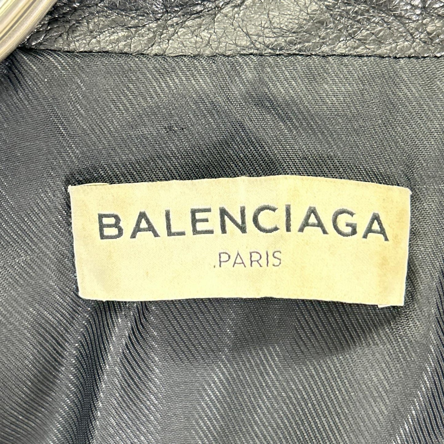 BALENCIAGA バレンシアガ 374639 TCH99 16AW ブラック シープスキン ダブルライダースジャケット ジャケット