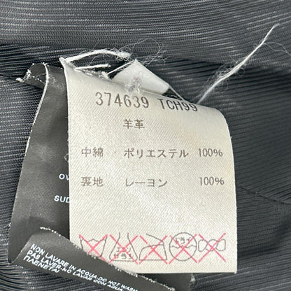 BALENCIAGA バレンシアガ 374639 TCH99 16AW ブラック シープスキン ダブルライダースジャケット ジャケット