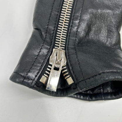 BALENCIAGA バレンシアガ 374639 TCH99 16AW ブラック シープスキン ダブルライダースジャケット ジャケット