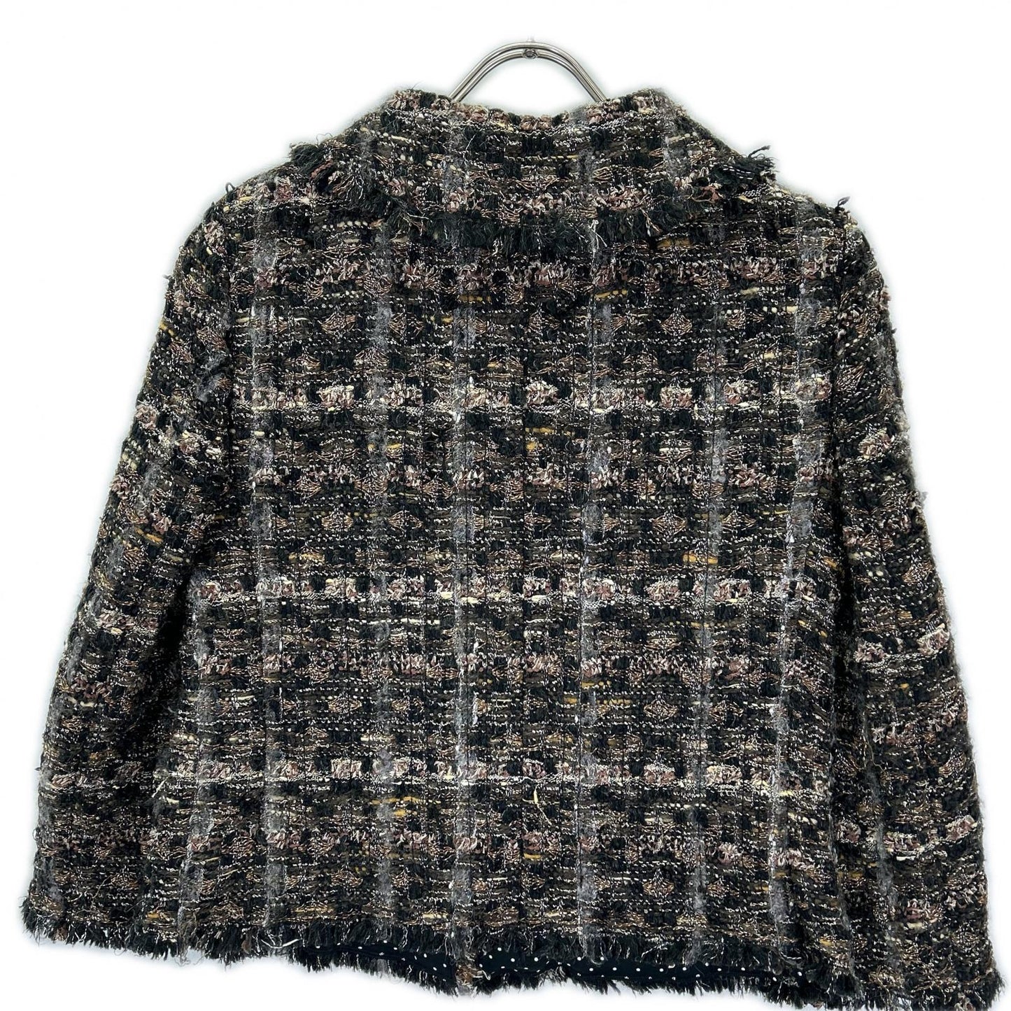 DOLCE&GABBANA ドルチェアンドガッバーナ F250PT FMMB9 ブラック系 ツイード ジャケット スカート セットアップ スーツ セットアップ