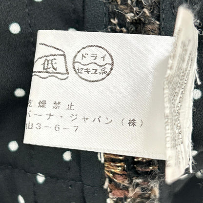 DOLCE&GABBANA ドルチェアンドガッバーナ F250PT FMMB9 ブラック系 ツイード ジャケット スカート セットアップ スーツ セットアップ