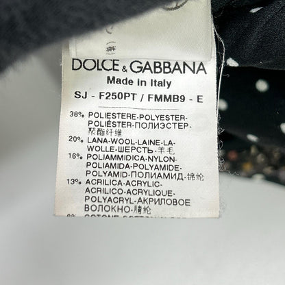 DOLCE&GABBANA ドルチェアンドガッバーナ F250PT FMMB9 ブラック系 ツイード ジャケット スカート セットアップ スーツ セットアップ