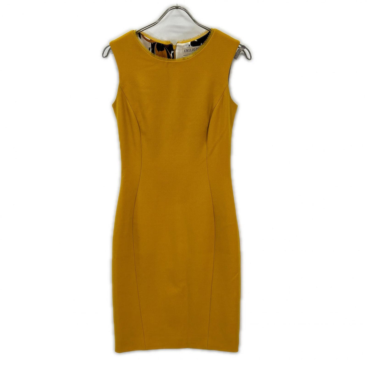 EMILIO PUCCI Emilio Pucci 47RI45 Yellow Wool×Rayon Dress Dress