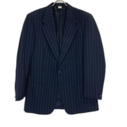 GIANNIVERSACE ジャンニヴェルサーチ ネイビー ストライプ ウール ジャケット、パンツ 2Pスーツ スーツ セットアップ