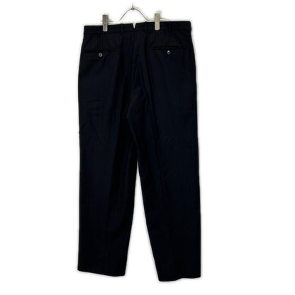 Ermenegildo Zegna エルメネジルドゼニア クチュール ブラック ストライプ ウール ジャケット、パンツ トロフェオ 2Pスーツ スーツ セットアップ